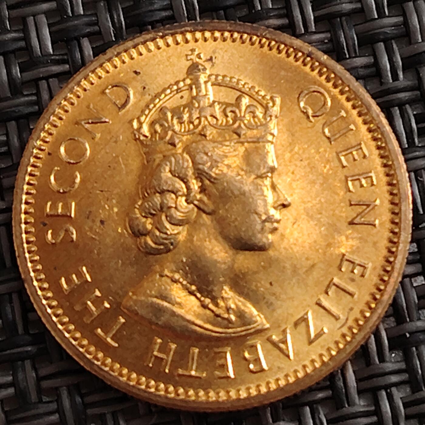 布加迪🐬～世界钱币(上海)🌾第 288 期 /  各国套币和散币 东加勒比国家 1965年 5分