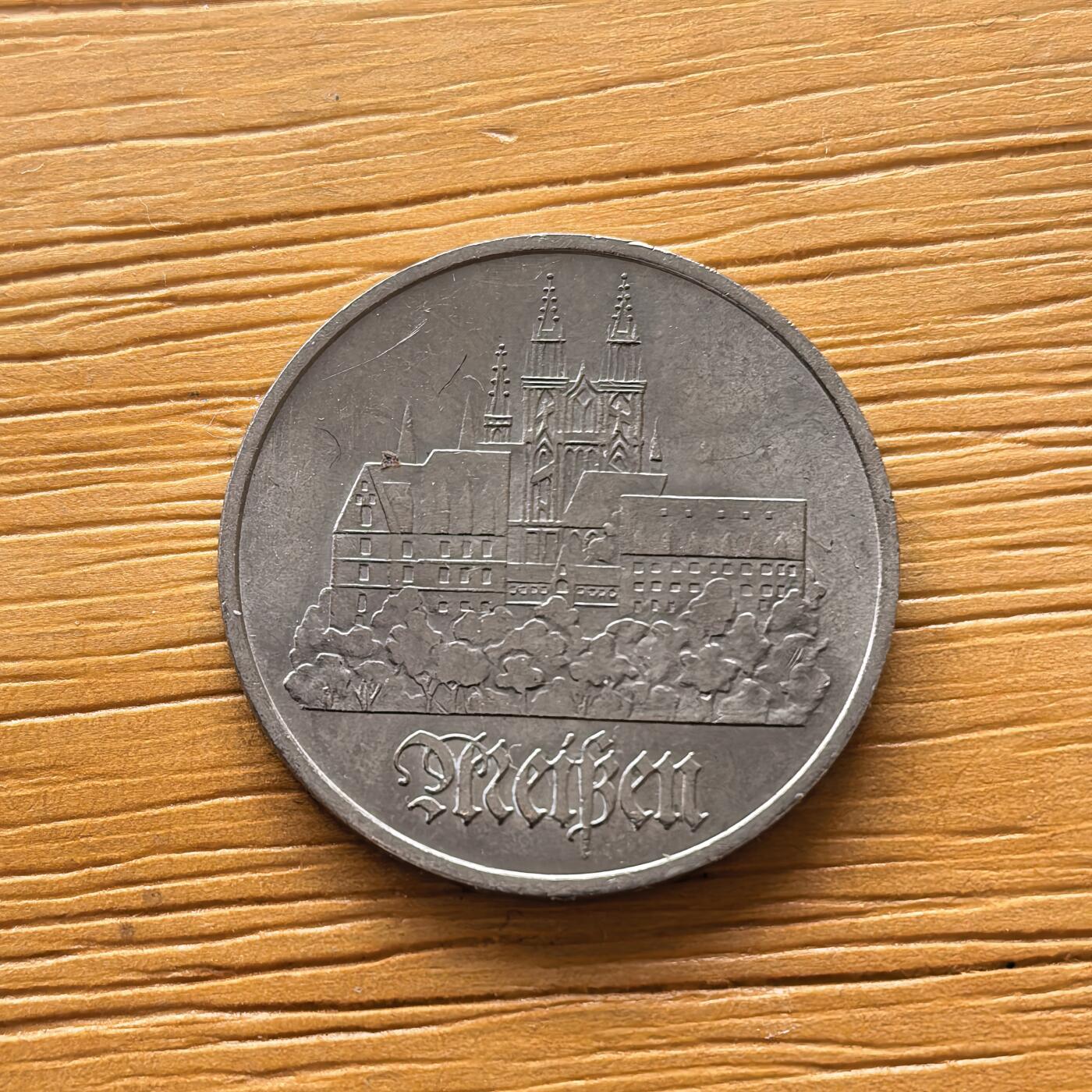 道一币馆币章第一百七十三场 民主德国1972年迈森市迈森古堡5马克纪念币