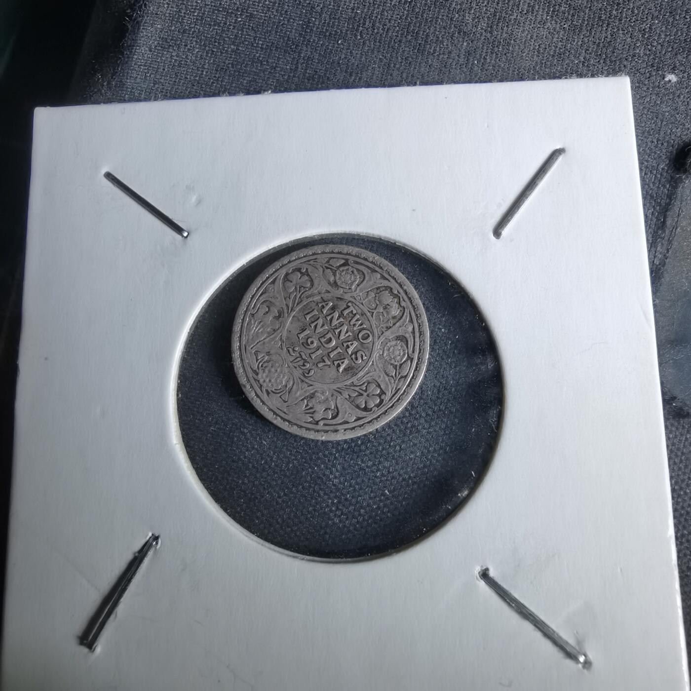 沼泽如烟--第1044场 英属印度1917年2安娜银币