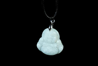 上海都达杂项专场六十九【全场包邮】 - 天然冰糯种翡翠精雕《佛公》挂件96-192