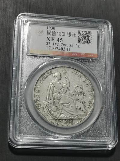 天下钱庄专场欢迎参拍 - 秘鲁1索尔银币