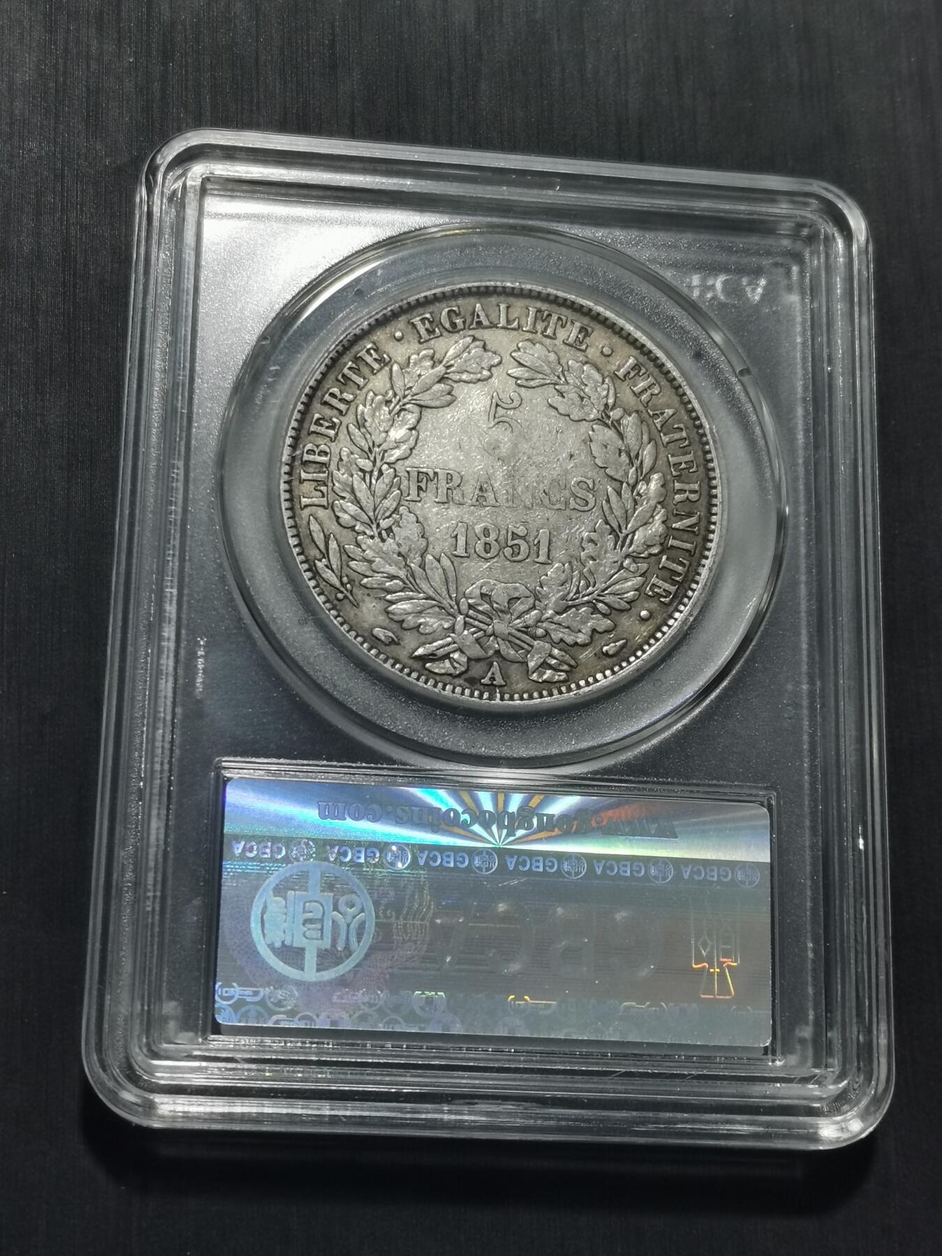 天下钱庄专场欢迎参拍 法国谷物女神5法郎银币