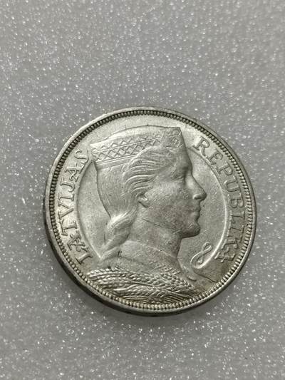 天下钱庄专场欢迎参拍 - 拉脱维亚5拉特银币