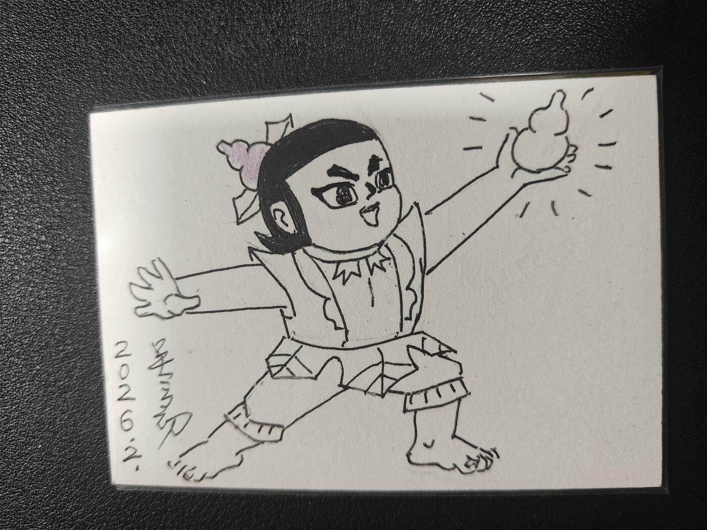 天玑星卡拍第186期《4.9周四截拍》持续收拍收评中 满赠卡需备注 【签绘卡】葫芦兄弟 原画师 吴云初 签绘卡 葫芦娃