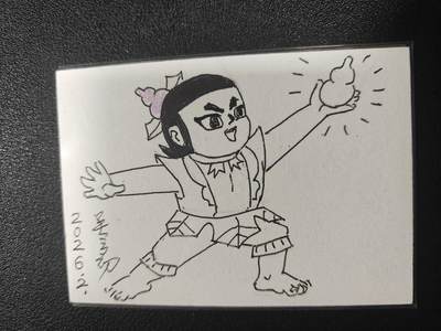 天玑星卡拍第186期《4.9周四截拍》持续收拍收评中 满赠卡需备注 - 【签绘卡】葫芦兄弟 原画师 吴云初 签绘卡 葫芦娃