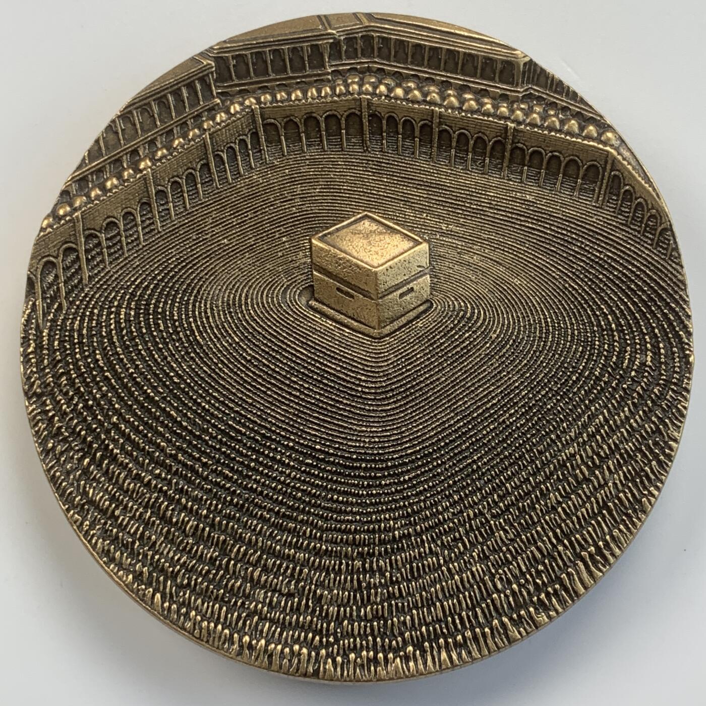 掌中浮雕-藏着的欧洲第057场 法国杜弗莱大铜章，麦加铜章 ， 杜弗莱经典麦加 ，81mm，382g，原盒