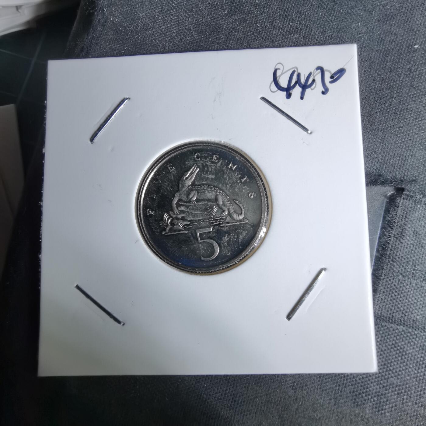 沼泽如烟--第1044场 牙买加1976年5分精制币