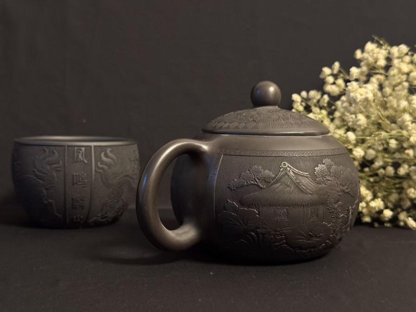 零元拍：原矿紫砂 石黄西施+主人杯（500CC左右）