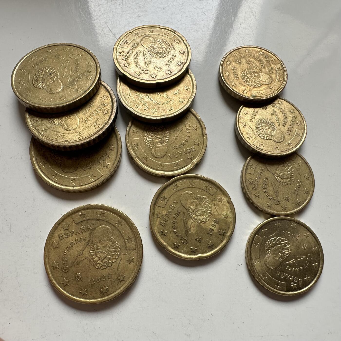 🌹外币初藏🌹🐯2026年第39场   每周二四六晚8️⃣点 苏联泰国纪念币世界钱币 西班牙  10-20-50欧分3枚组 随机