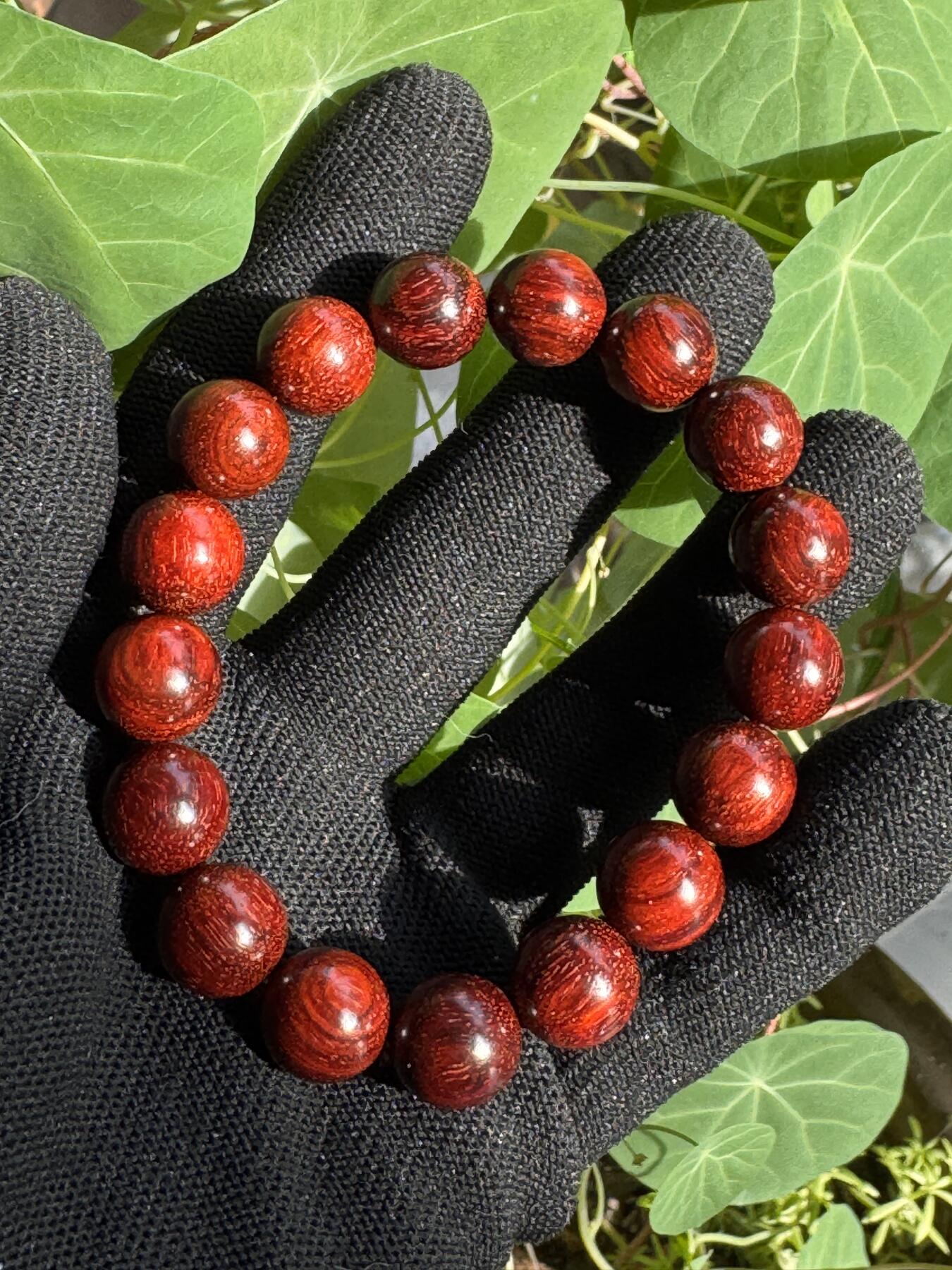 零元拍：印度小叶紫檀 1.2满金星手串，妥妥的高油高密，檀香宜人