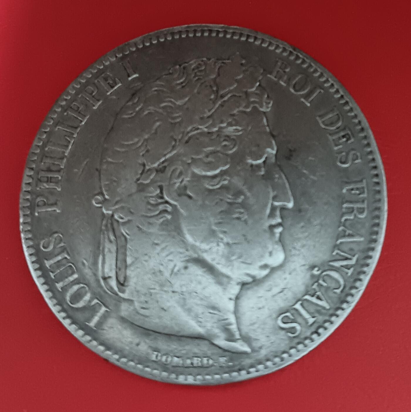 法兰西王国路易菲利普一世5法郎银币 1832年法兰西王国路易菲利普一世5法郎银币25克