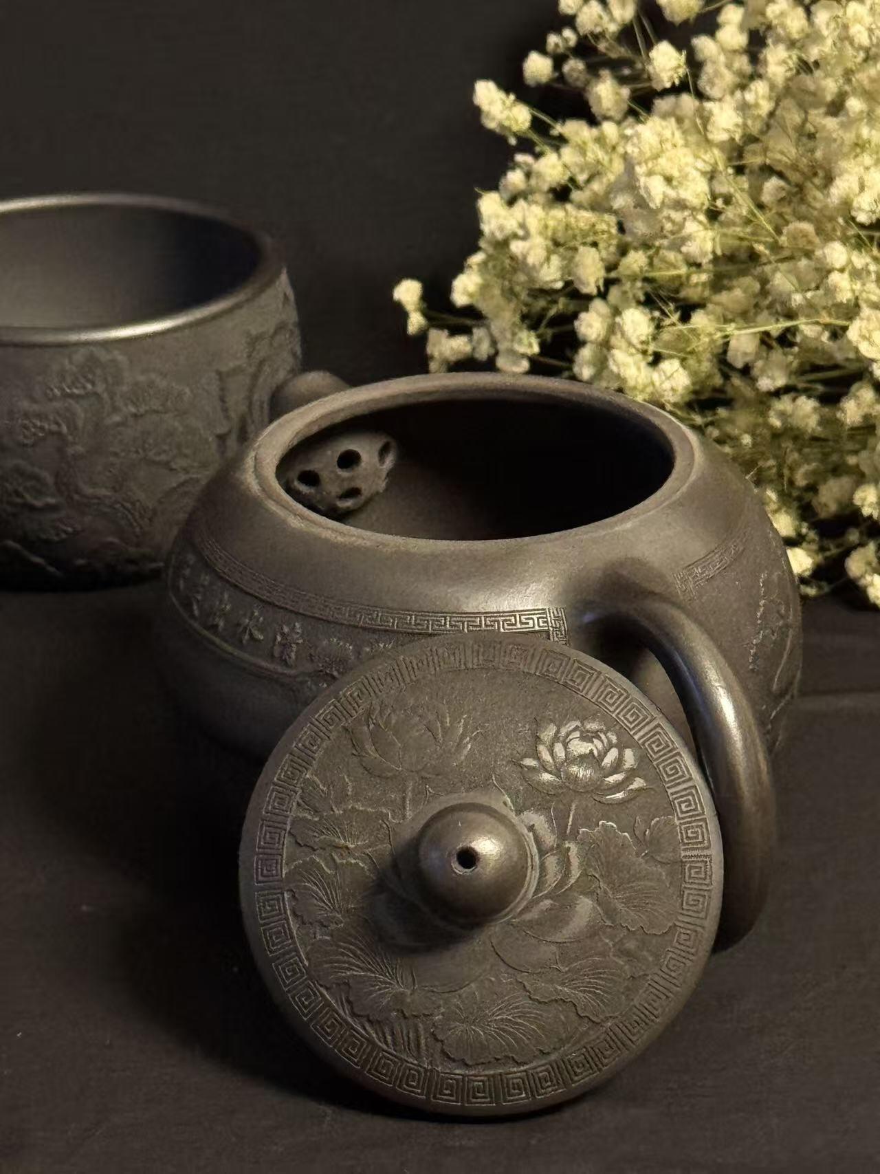 零元拍：原矿紫砂 石黄西施+主人杯（500CC左右）