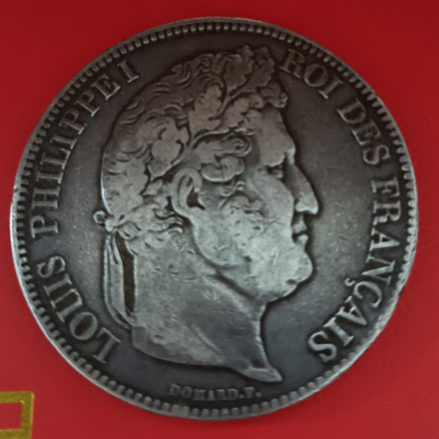 法兰西王国路易菲利普一世5法郎银币 1833年法兰西王国路易菲利普一世5法郎银币24.73克