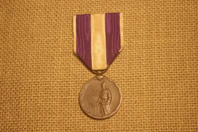 2026.4.11苏、日主题拍卖 - 大正九年国势调查纪念章，铜质，轻微佩戴痕迹