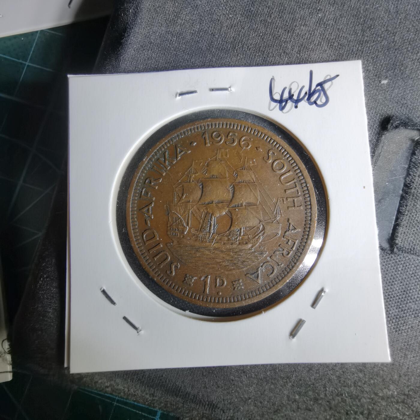 沼泽如烟--第1044场 南非1956年1便士