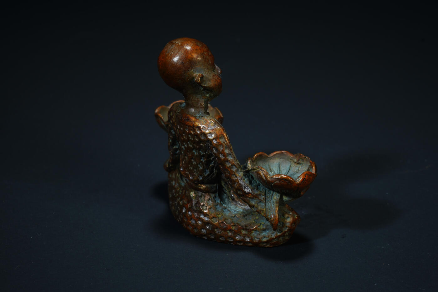 上海都达杂项专场六十九【全场包邮】 尼泊尔铜佛香插造像96-22