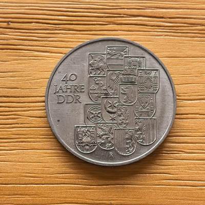 道一币馆币章第一百七十三场 - 民主德国1989年国家成立40周年10马克纪念币