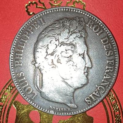 法兰西王国路易菲利普一世5法郎银币 - 1833年法兰西王国路易菲利普一世5法郎银币24.73克