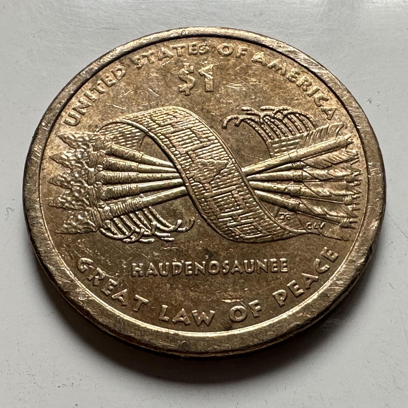 🌹外币初藏🌹🐯2026年第39场   每周二四六晚8️⃣点 苏联泰国纪念币世界钱币 美国 2010年 萨卡加维亚 和平法主题 1美元