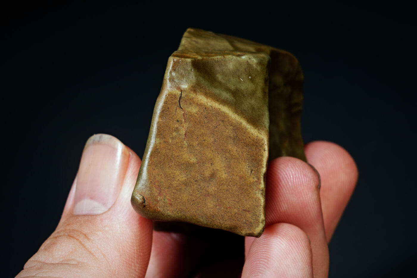 上海都达杂项专场六十九【全场包邮】 戈壁彩泥石刻诗文摆件96-260