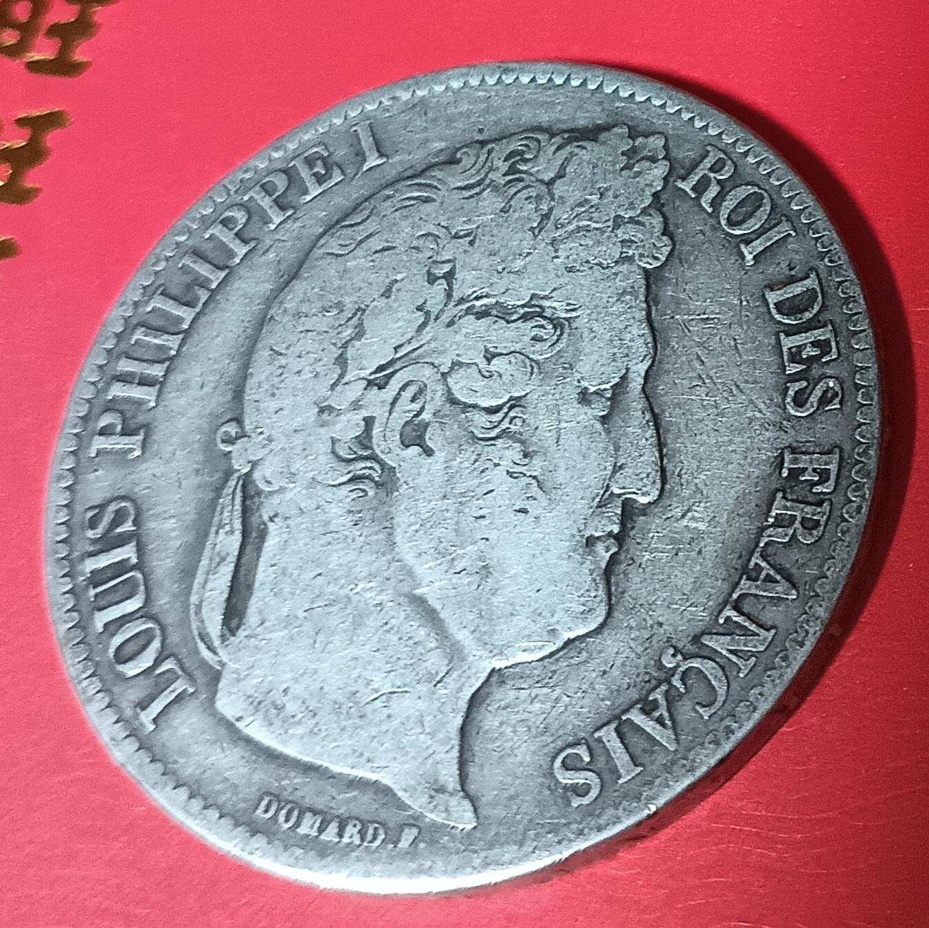 法兰西王国路易菲利普一世5法郎银币 1840年法兰西王国路易菲利普一世5法郎银币24.76克