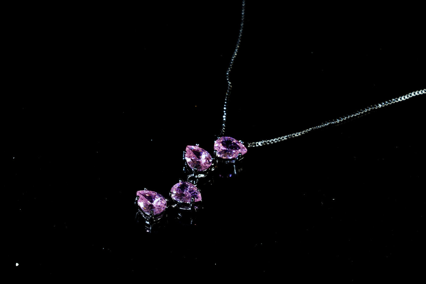 上海都达杂项专场六十九【全场包邮】 粉水晶蛋面项链96-207