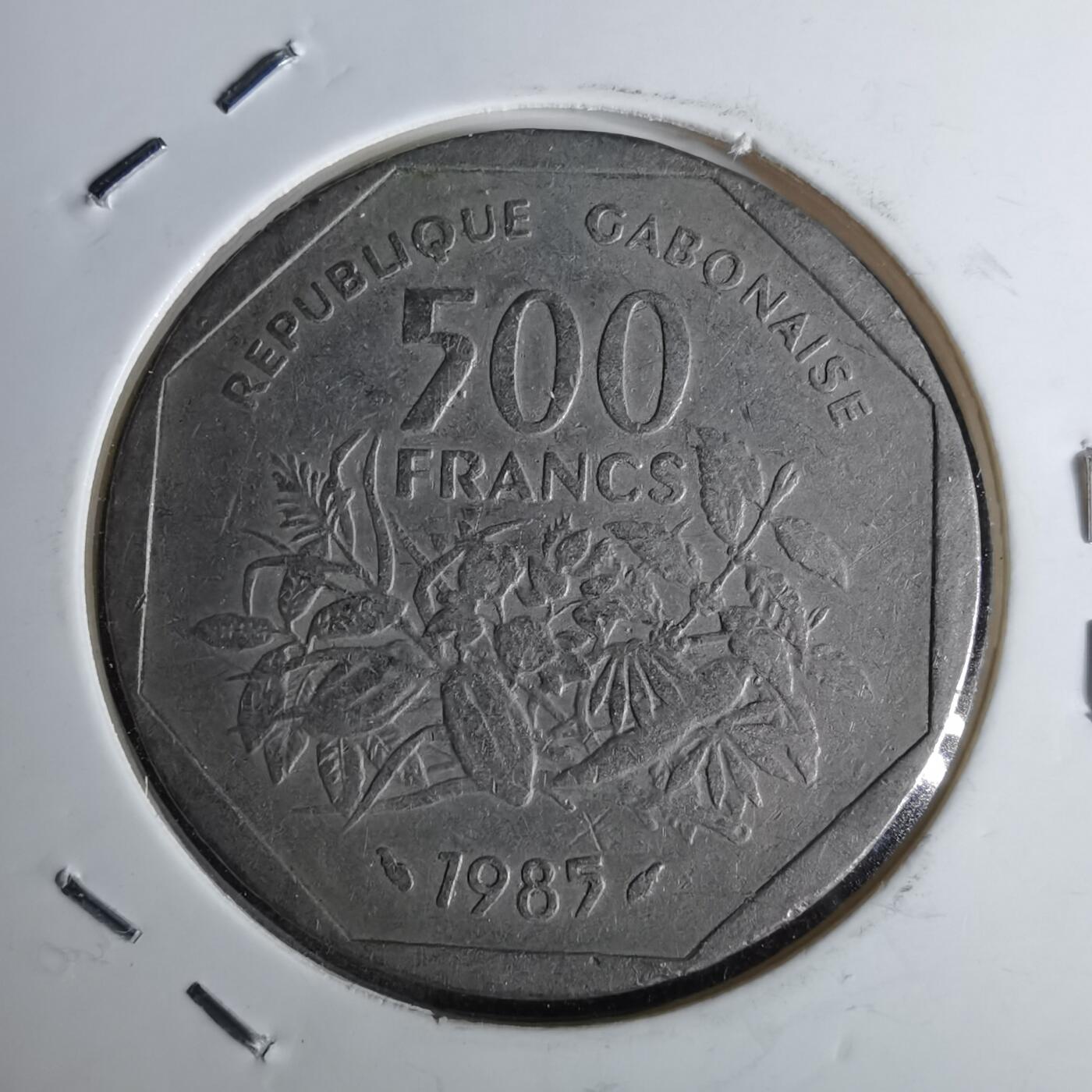 沼泽如烟--第1044场 加蓬1985年500法郎