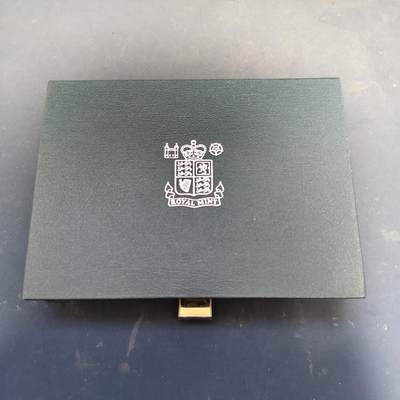 【全场包邮】纯粹捡漏拍519场 - 英国1987年官方蓝本精制套币-盒证全-含1镑四邦国花系列英格兰橡树