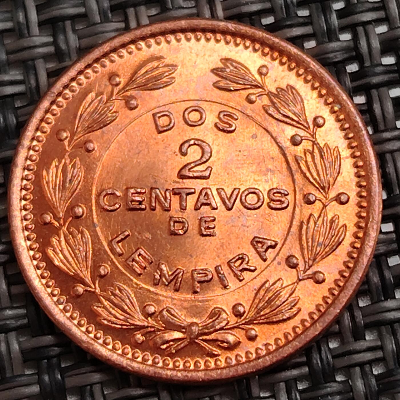 布加迪🐬～世界钱币(上海)🌾第 288 期 /  各国套币和散币 洪都拉斯🇭🇳 1956年 2分