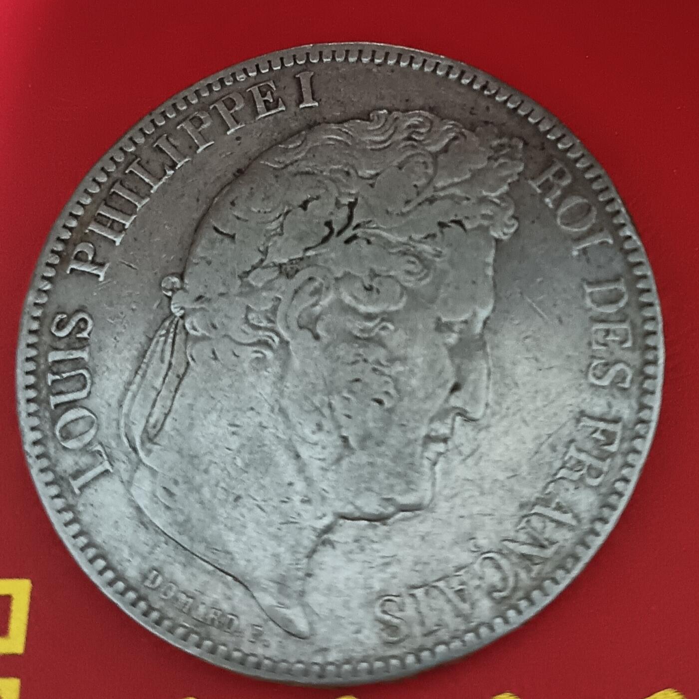 法兰西王国路易菲利普一世5法郎银币 1834年法兰西王国路易菲利普一世5法郎银币24.73克