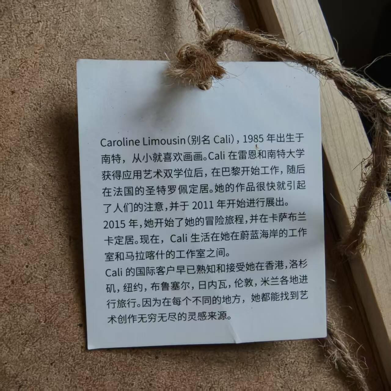 瓶子🏺第236期拍卖会 法国艺术家Cali 创作的混合媒介版画，主题致敬经典电影《捉贼记》中的银幕情侣——加里·格兰特与格蕾丝·凯利。 作品采用拼贴与浮雕结合的手法，背景由多张复古电影海报碎片构成，营造出浓厚的怀旧氛围。 Caroline 擅长将流行文化符号与当代艺术语言融合，这件作品不仅是一次对黄金时代好莱坞的致敬，也体现了她对“记忆”与“影像”的再创作。尺寸33.5*28