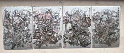 月落卡牌大清仓第8期 - 周一新   四大天王   粗闪限定特卡一套