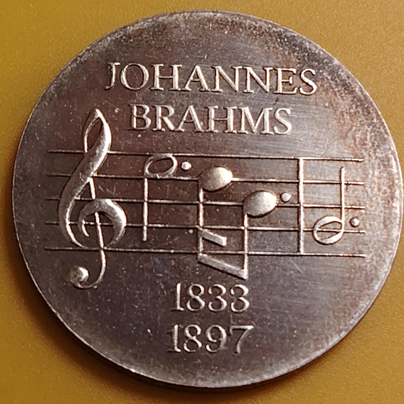 布加迪🐬～世界钱币(上海)🌾第 288 期 /  各国套币和散币 东德 1972年 约翰内斯.勃拉姆斯 5马克铜镍合金纪念币