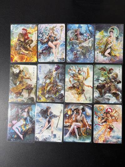 NO.29 好又多金牌大场，每周一站式配齐，方便凑单！（卖家送拍0抽成！周6晚9点截拍！） - 焱卡 燎原西游4 巴丁全套12人物普卡一套（已套卡膜）