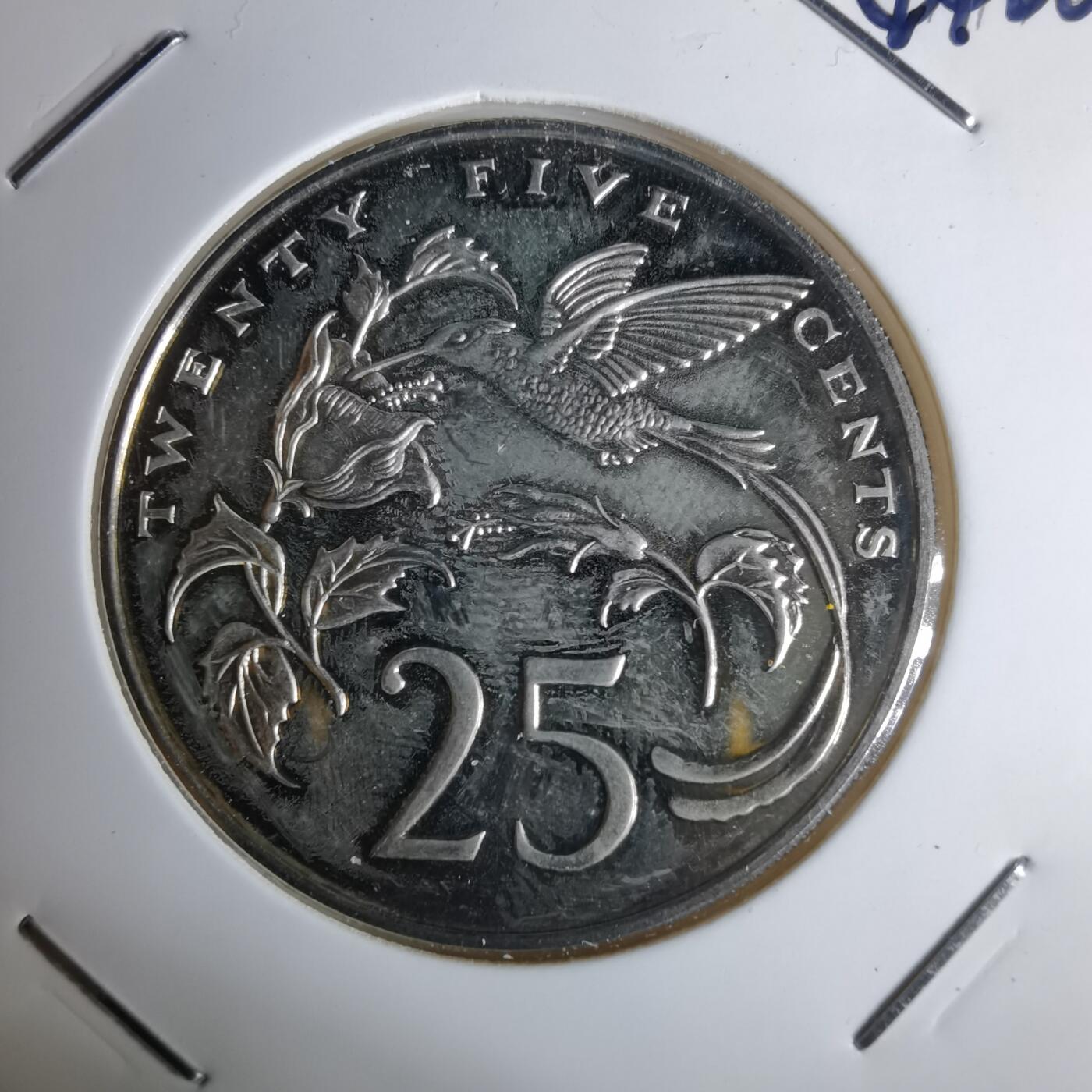 沼泽如烟--第1044场 牙买加1976年25分精制币