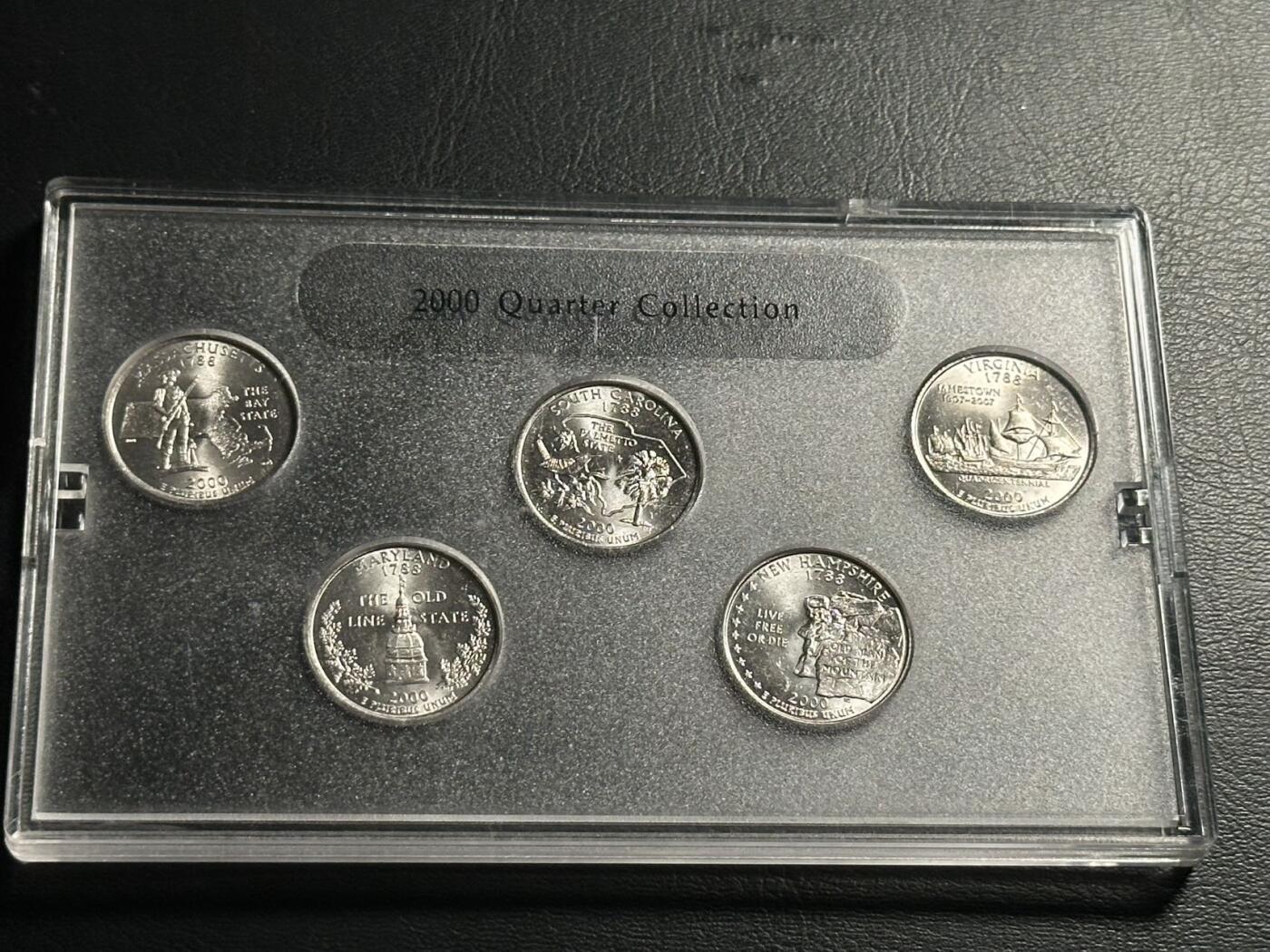 丙午马年四月第二场 。本期更新各类稀有品种 原光品质2000千禧年美国州币纪念币。有帧装册。