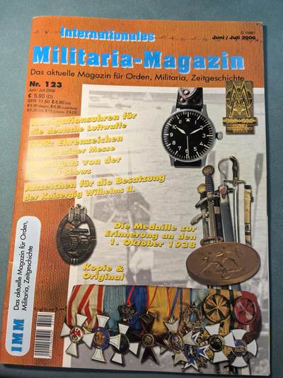 盛世勋华——号角文化勋章邮票专场拍卖第313期 - 德国出版 Militaria-Magazin杂志 2006年6/7月刊总第123期 58页