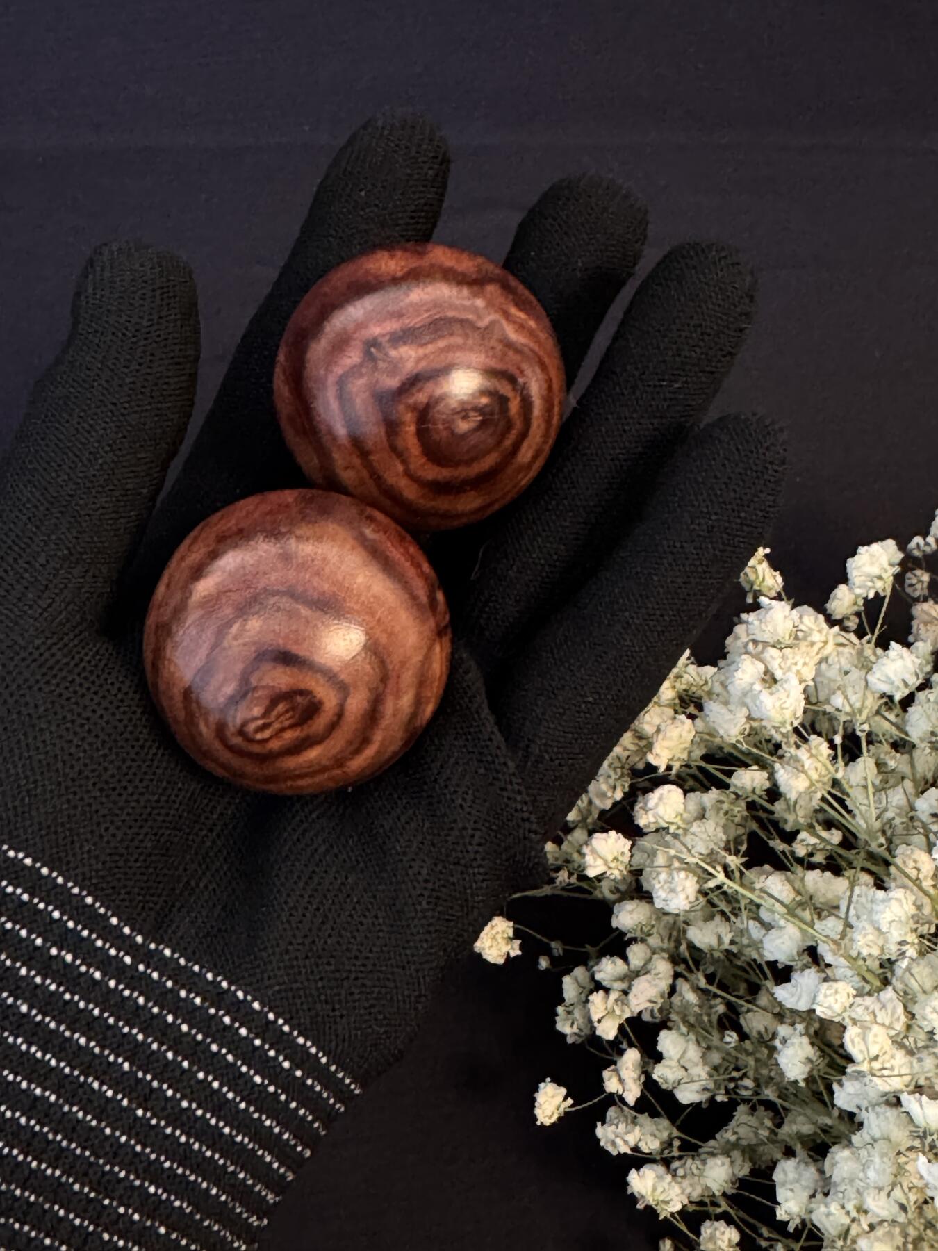 零元拍：海南黄花梨4.0大手球，满花鬼脸