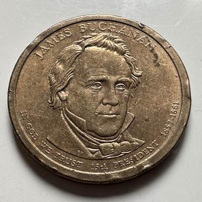 🌹外币初藏🌹🐯2026年第39场   每周二四六晚8️⃣点 苏联泰国纪念币世界钱币 - 美国 詹姆斯·布坎南 1美元总统纪念币