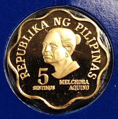 布加迪🐬～世界钱币(上海)🌾第 288 期 /  各国套币和散币 - 菲律宾🇵🇭 1980年 5分精致币