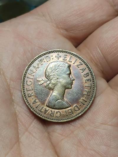 2026年第四十二场(总第二百一十一场）外国好品散币场(佣金3%) - 英国🇬🇧1967年1/2便士(伊丽莎白二世青年桂冠第二版，普制币关门年)