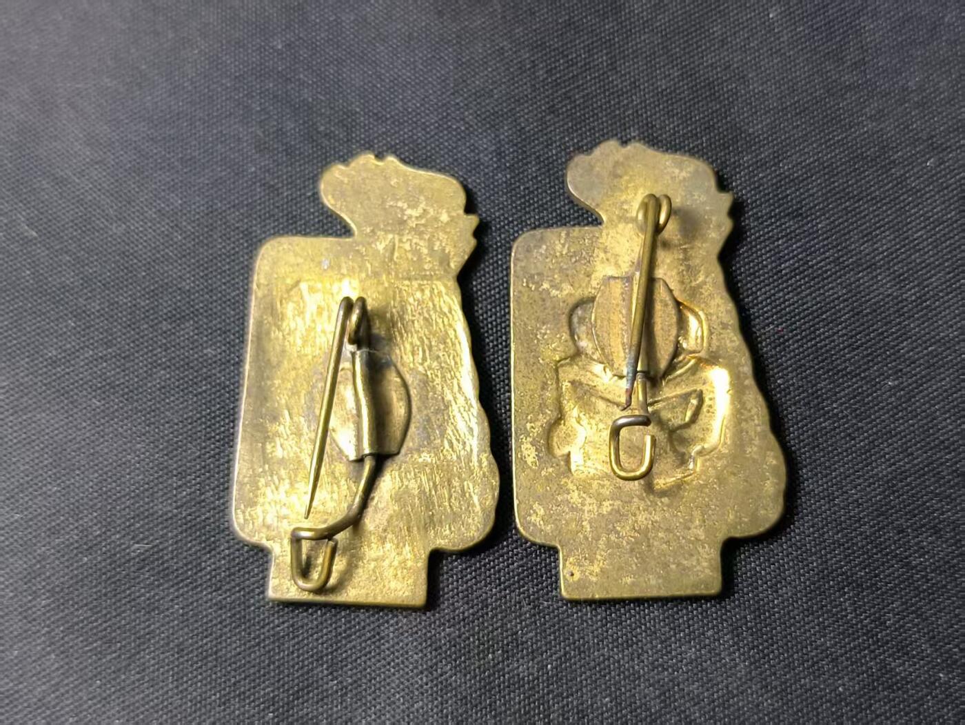 云宸嘉赏-勋臻佳藏四月精品甄选场次（低佣 一元一手） 民主德国先锋队优秀学业证章 早期热珐琅版一对