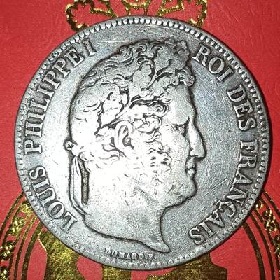 法兰西王国路易菲利普一世5法郎银币 - 1839年法兰西王国路易菲利普一世5法郎银币24.95克