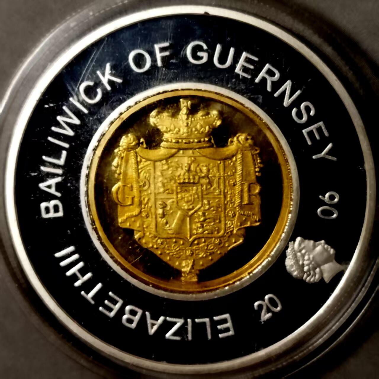 长老汇马年精选第十六场拍卖 根西2006年精制克朗型纪念币 母子币 君主系列 威廉四世， 发行量稀少