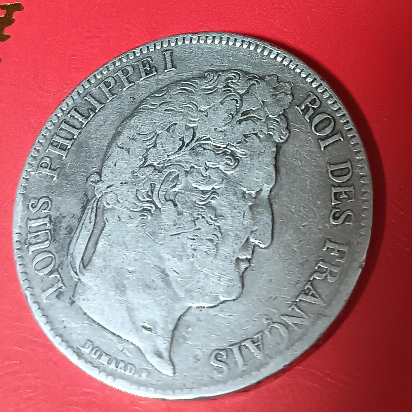 法兰西王国路易菲利普一世5法郎银币 1838年法兰西王国路易菲利普一世5法郎银币24.82克