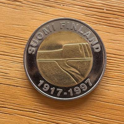道一币馆币章第一百七十三场 - 芬兰1997年国家独立80周年25马克纪念币