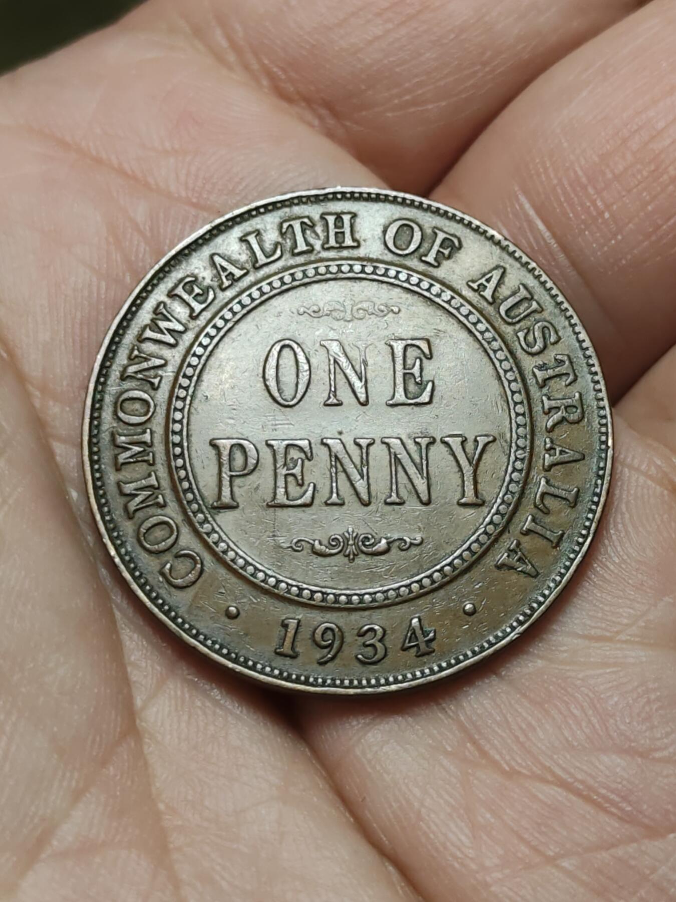 2026年第四十二场(总第二百一十一场）外国好品散币场(佣金3%) 澳大利亚🇦🇺1934年1便士(乔治五世时期，m版墨尔本造)