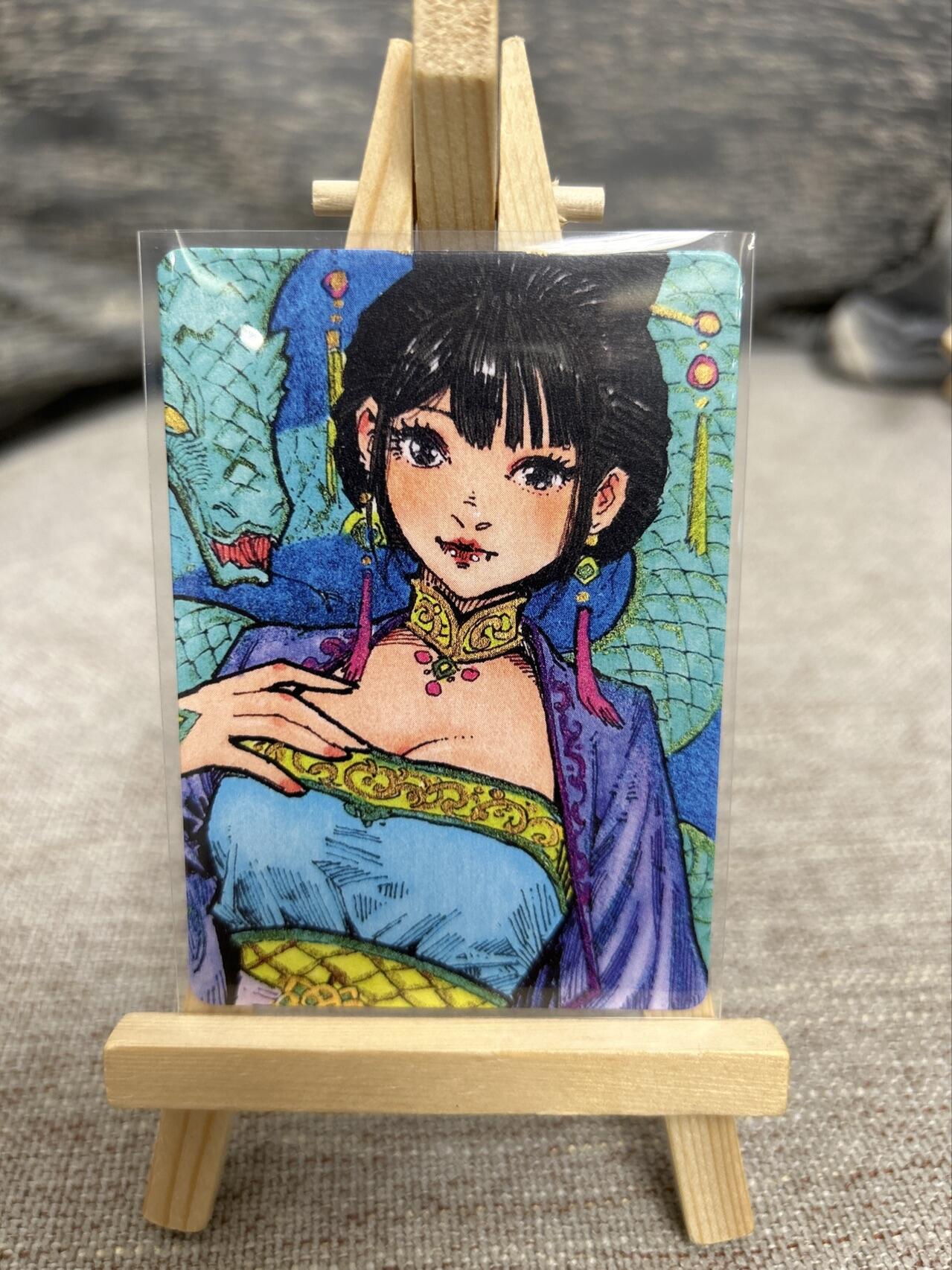 喜灰玩卡拍卖第七期，接拍品0佣金，欢迎送拍，释放现金流，让自己有资金可以购买更多喜欢的卡牌，让别的卡友能淘到更多心仪的卡牌 小花瓣艺术文创 乙巳蛇 青蛇 普卡