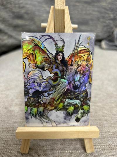 喜灰玩卡拍卖第七期，接拍品0佣金，欢迎送拍，释放现金流，让自己有资金可以购买更多喜欢的卡牌，让别的卡友能淘到更多心仪的卡牌 - 卡德曼 张建东水浒第二弹 特卡 仇琼英 彩闪一张