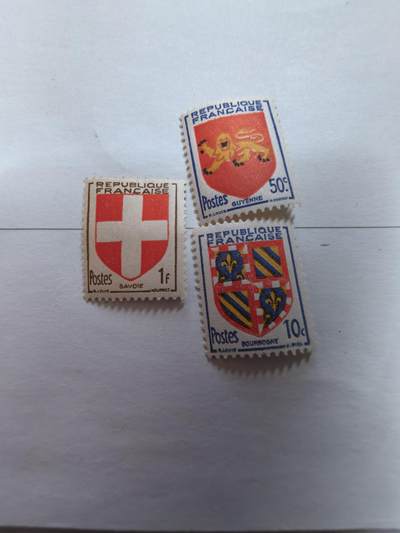 杂票 - 法国邮票 城徽3枚新不同